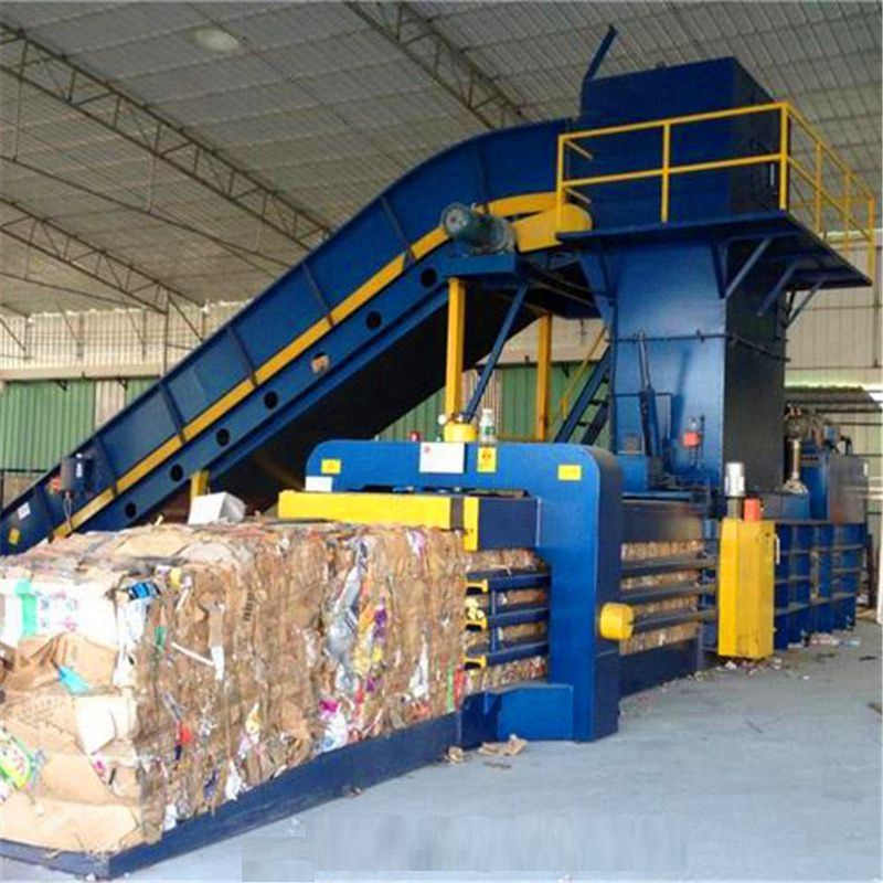 horizontal type waste paper